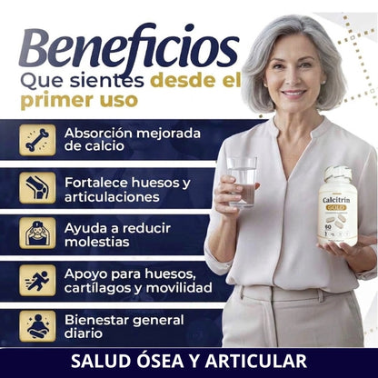 Calcitrin Gold™ 60 Tabs – Movilidad Total y Huesos de Acero 🦴💫